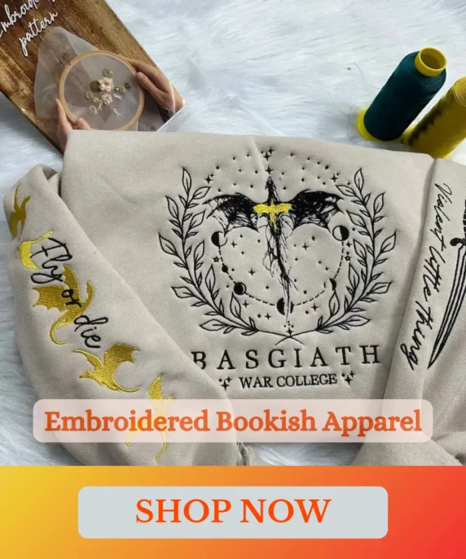 Embroidered Bookish Apparel